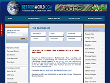 Tablet Screenshot of bettorsworld.com
